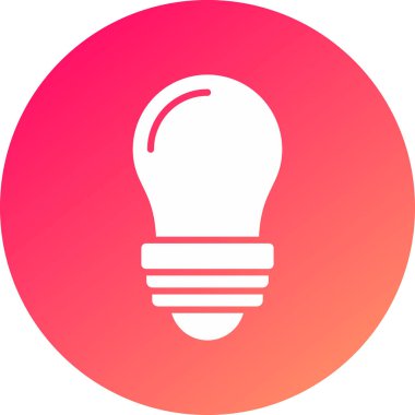 Simgeli ampulün vektör illüstrasyonu