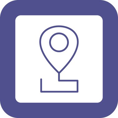 konum simgesi vektör illüstrasyonu