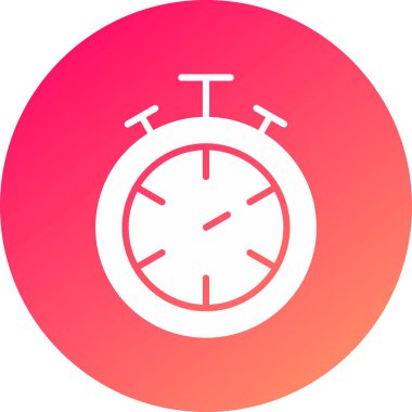 Alarm saat simgesi vektör illüstrasyonu