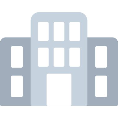 Bina. Web simgesi basit illüstrasyon