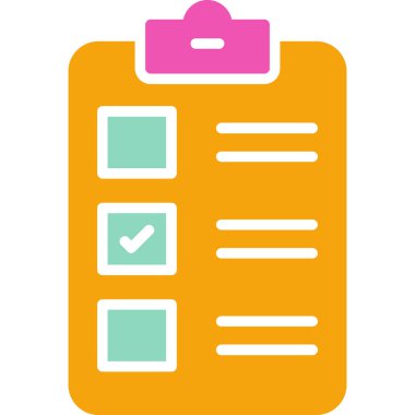 Kontrol listesi. Web simgesi basit tasarım