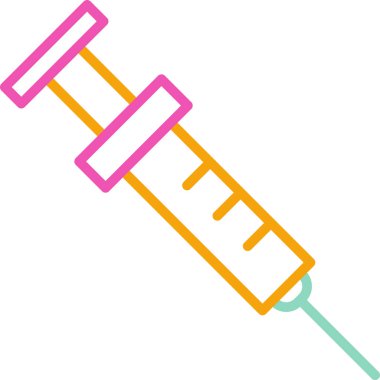 Şırınga. Web simgesi basit illüstrasyon