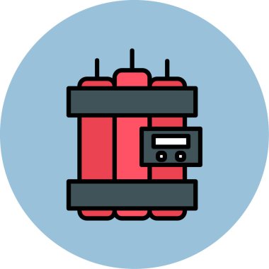 Gaz sobasının vektör illüstrasyonu