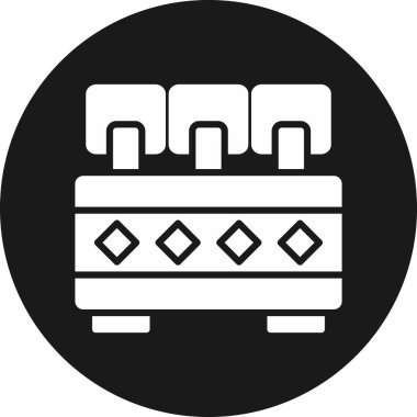 Mobilya simgesinin vektör illüstrasyonu