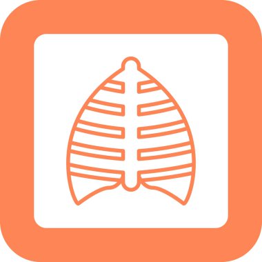 akciğer simgesi vektör illüstrasyonu