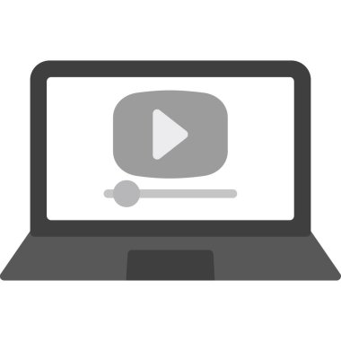 Oyun videosu olan bilgisayar ekranı