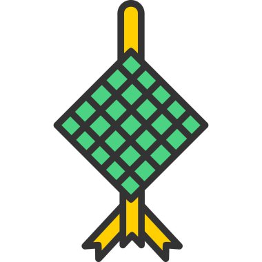 Amerikan yerlilerinin ana hatlarıyla doldurulmuş ikonu