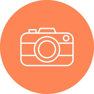 kamera simgesi vektör illüstrasyonu.