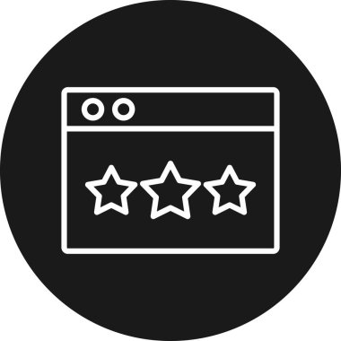 derecelendirme simgesi vektör illüstrasyonu