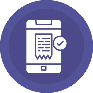 Mobil uygulama modern simgesinin vektör illüstrasyonu