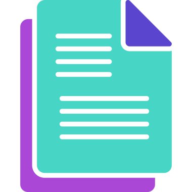 Dosya. Web simgesi basit illüstrasyon