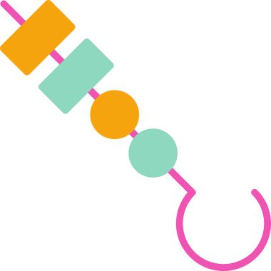 bebek emziği simgesi, vektör çizimi beyaz arkaplanda izole edildi