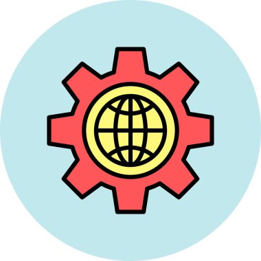 genel ağ vektör simgesi