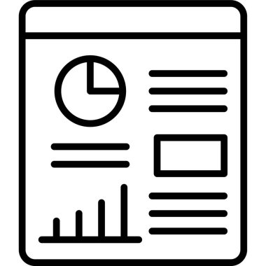 İş yönetimi satırı vektör simgesi