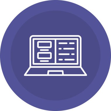 Web simgesi, vektör illüstrasyonu