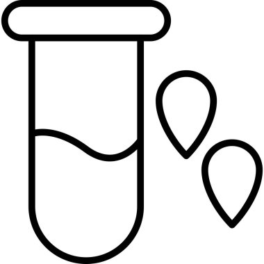 test şişesi laboratuvar simgesi