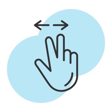 Beyaz arkaplanda izole edilmiş ok simgesine sahip el