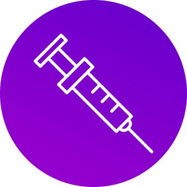 Şırınga. Web simgesi basit illüstrasyon