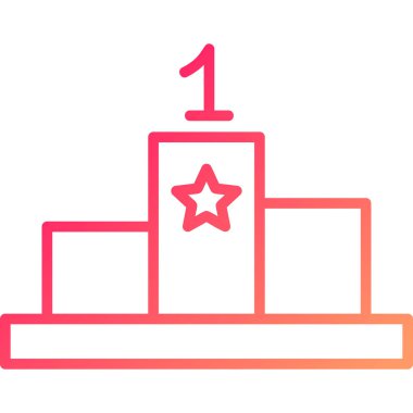 Kırmızı kurdeleli podyumun vektör illüstrasyonu