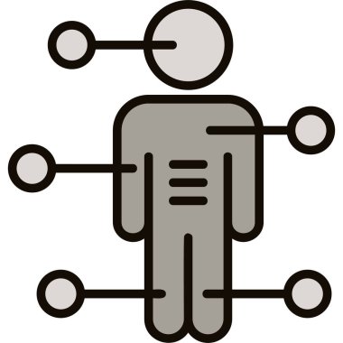 İnsan simgesi, vektör illüstrasyonu