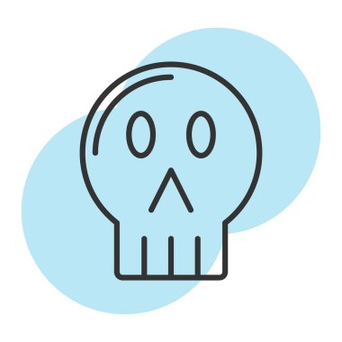 Kafatası simge vektör çizim