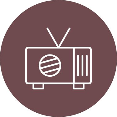 TV vektör simgesi kolayca düzenleyebilir ya da değiştirebilir