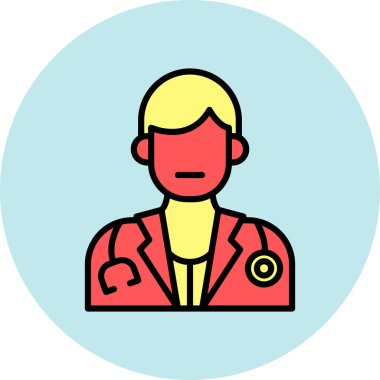 avatar. Web simgesi basit illüstrasyon