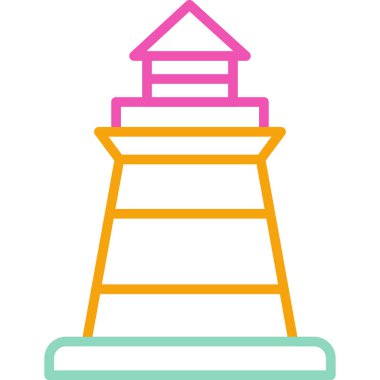 kule ikon vektör illüstrasyonu