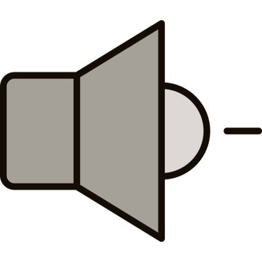 Hoparlör simgesi, vektör illüstrasyonu