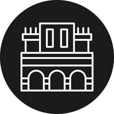 Yapı simgesinin vektör illüstrasyonu