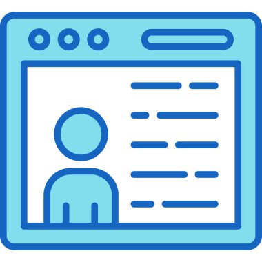 İş. Web simgesi basit illüstrasyon