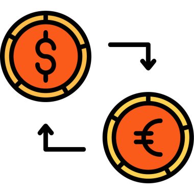para Satım simge vektör çizim