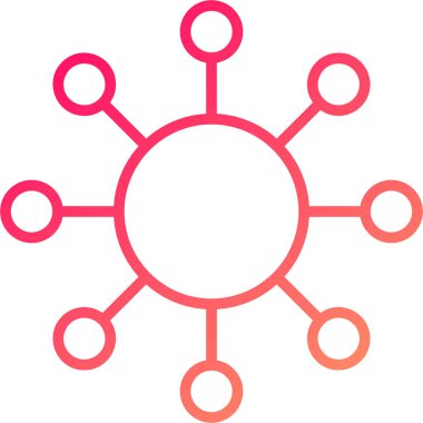 şebeke. Web simgesi basit illüstrasyon