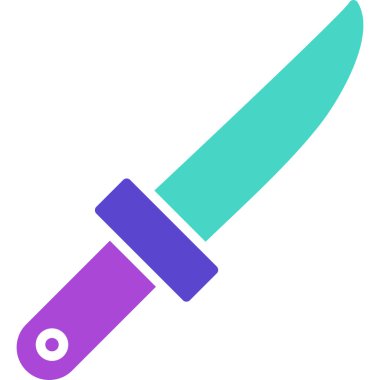 Bıçak. Web simgesi basit illüstrasyon