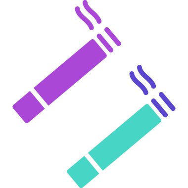 - Sigara. Web simgesi basit illüstrasyon