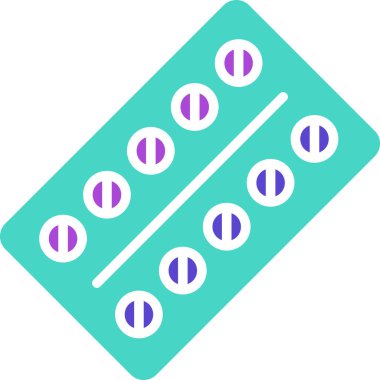 tıbbi ağ simgesi, basit vektör illüstrasyonu