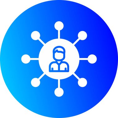 Bir insan simgesinin vektör illüstrasyonu