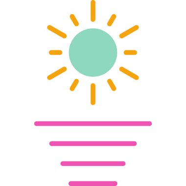 Ampul simgesinin vektör illüstrasyonu