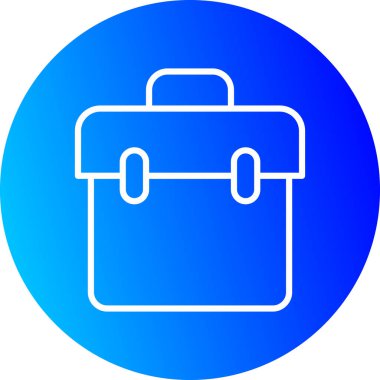 Evrak çantası simgesinin vektör illüstrasyonu