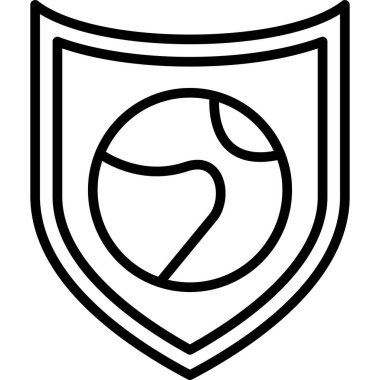 Bir tenis ikonunun vektör illüstrasyonu