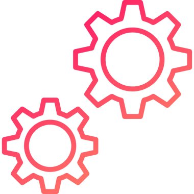 Dişliler. Web simgesi basit illüstrasyon