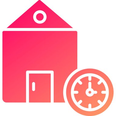 Modern ev simgesinin vektör illüstrasyonu