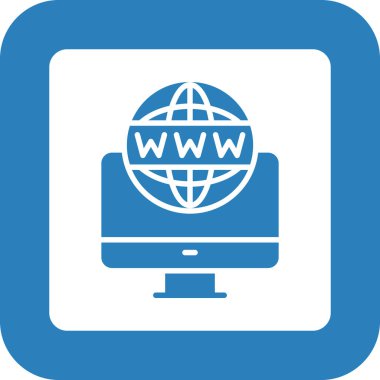 Web tarayıcı simgesi, vektör çizim