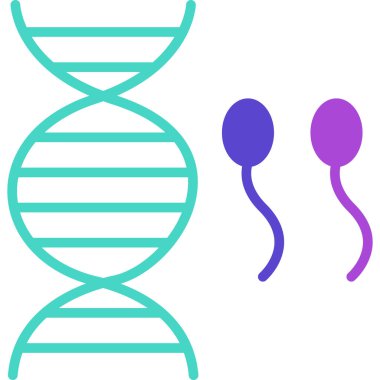 DNA molekülü ikon vektör çizimi çizimi