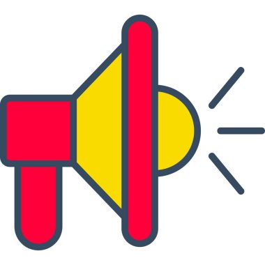 Megafon. Web simgesi basit tasarım