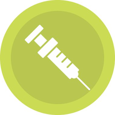 Şırınga. Web simgesi basit illüstrasyon