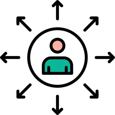 kullanıcı arayüzü renk ana hatları vektörü