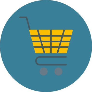 Sepet ikonu vektör illüstrasyonu