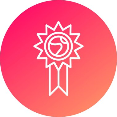 Bir gül simgesinin vektör illüstrasyon simgesi