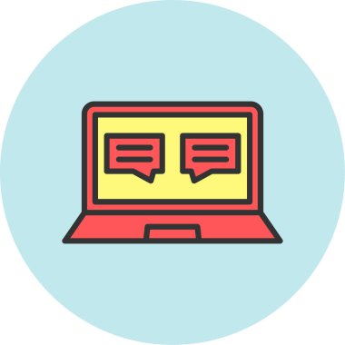 Bilgisayar. Web simgesi basit illüstrasyon